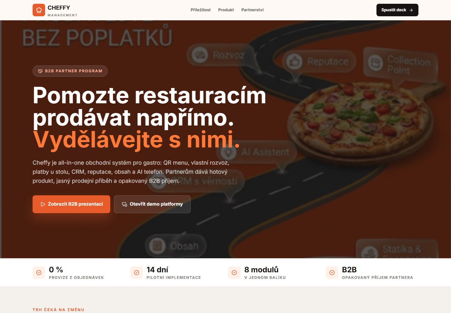 Náhled webu Gastro Demo Alvah